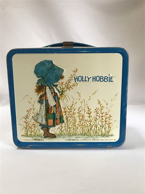 1970 metal holly bobby lunch box|Vintage Holly Hobbie Lunch Box for sale .